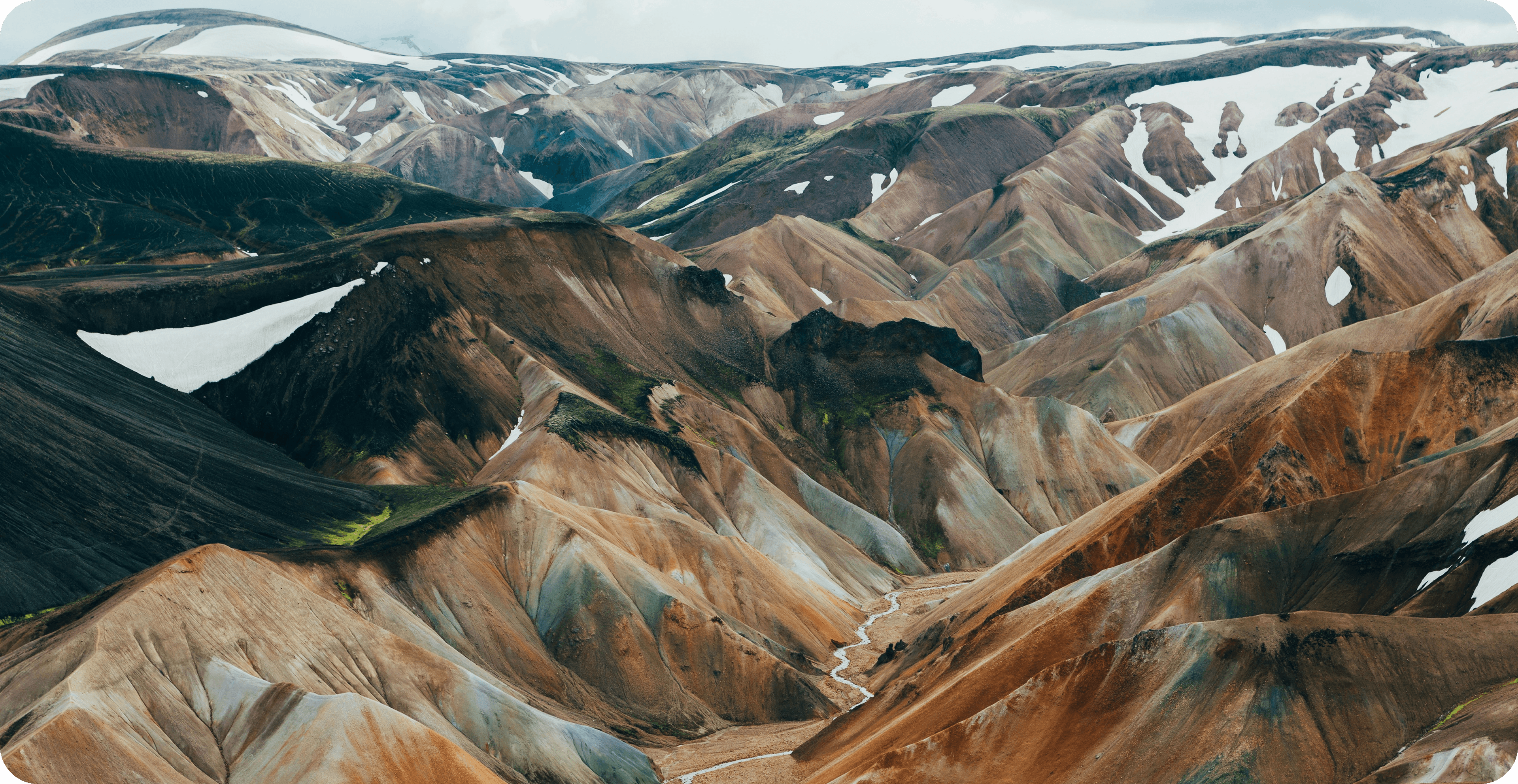 A image that shows a mountain range