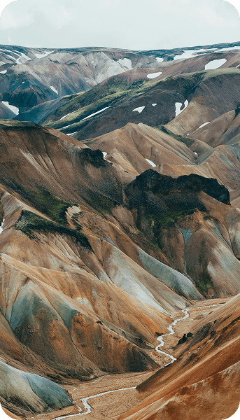 A image that shows a mountain range